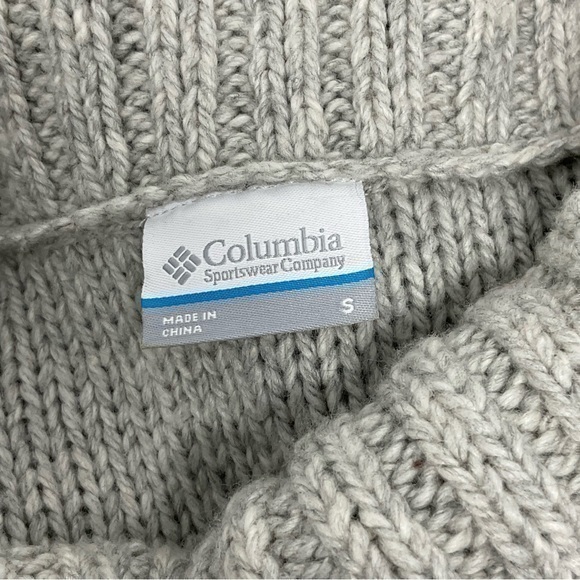 Columbia Gray Knit Cowl Neck Sweater Size Small‎ H5 - Picture 7 of 7